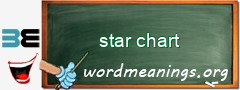 WordMeaning blackboard for star chart